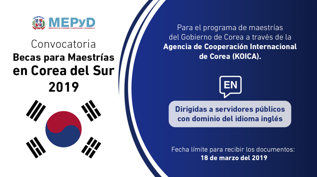 Convocatoria Becas para Maestrías en Corea del Sur 2019