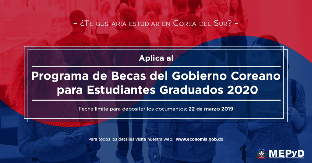 Programa de Becas del Gobierno Coreano para Maestrías, Doctorados o Programa investigación 2019 (GKS)
