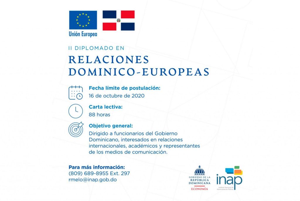 Anuncian II Diplomado en relaciones Dominíco-Europeas