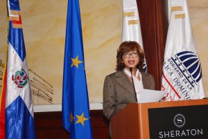 Olaya Dotel, viceministra de Cooperación Internacional del Ministerio de Economía, Planificación y Desarrollo.