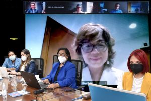 Olaya Dotel, viceministra de Cooperación Internacional del Ministerio de Economía, Planificación y Desarrollo, primera mujer Ordenadora Nacional de los Fondos Europeos para el Desarrollo.