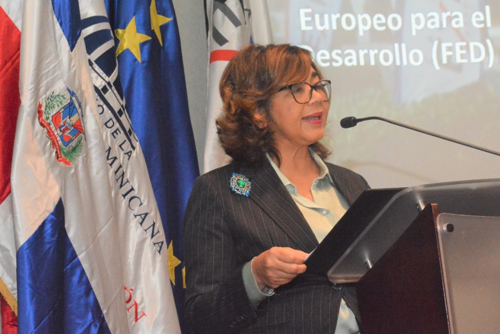 Olaya Dotel, viceministra de Cooperación Internacional del Ministerio de Economía, Planificación y Desarrollo y Ordenadora Nacional de los Fondos Europeos para el Desarrollo.