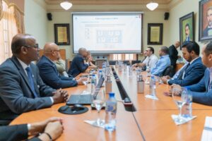 Miembros del Centro Nacional de Ciberseguridad en una reunión ordinaria de ese organismo.