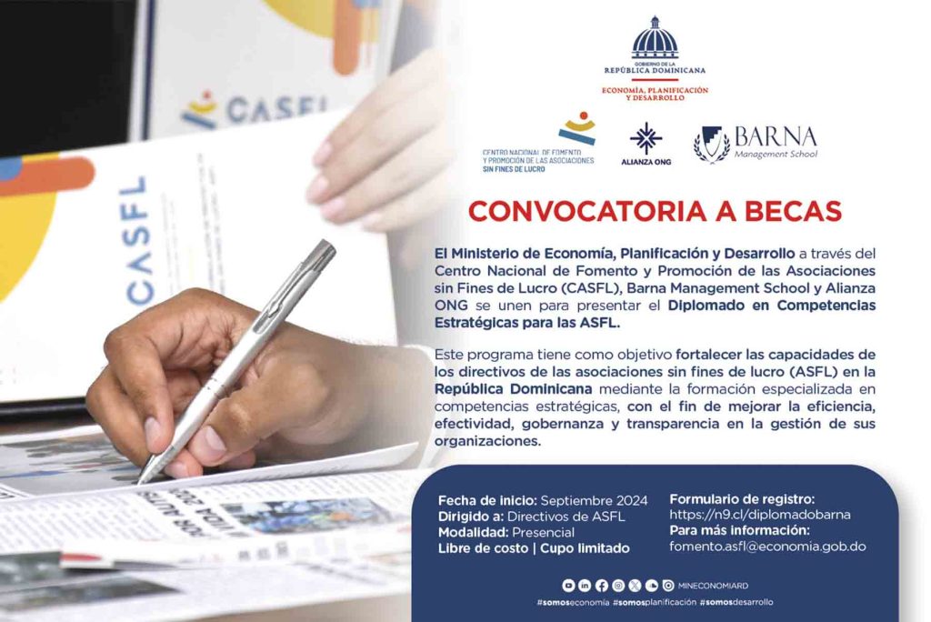 Ministerio de Economía, Barna y Alianza ONG firman acuerdo para impartir Diplomado en Competencias Estratégicas para las ASFL