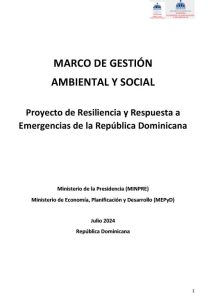 Marco de Gestión Ambiental y Social