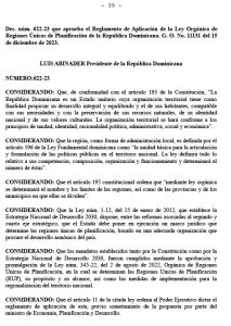 Reglamento de Aplicación de la Le Orgánica de Regiones Únicas de Planificación