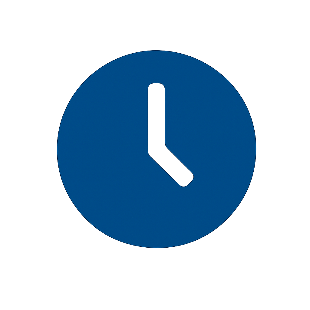 ícono azul circular