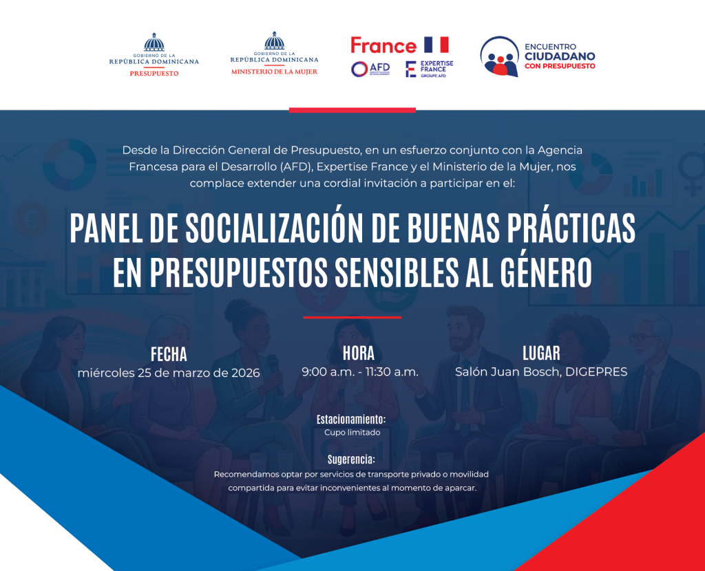 Gobierno impulsa presupuesto sensible al género con panel de alto nivel en República Dominicana
